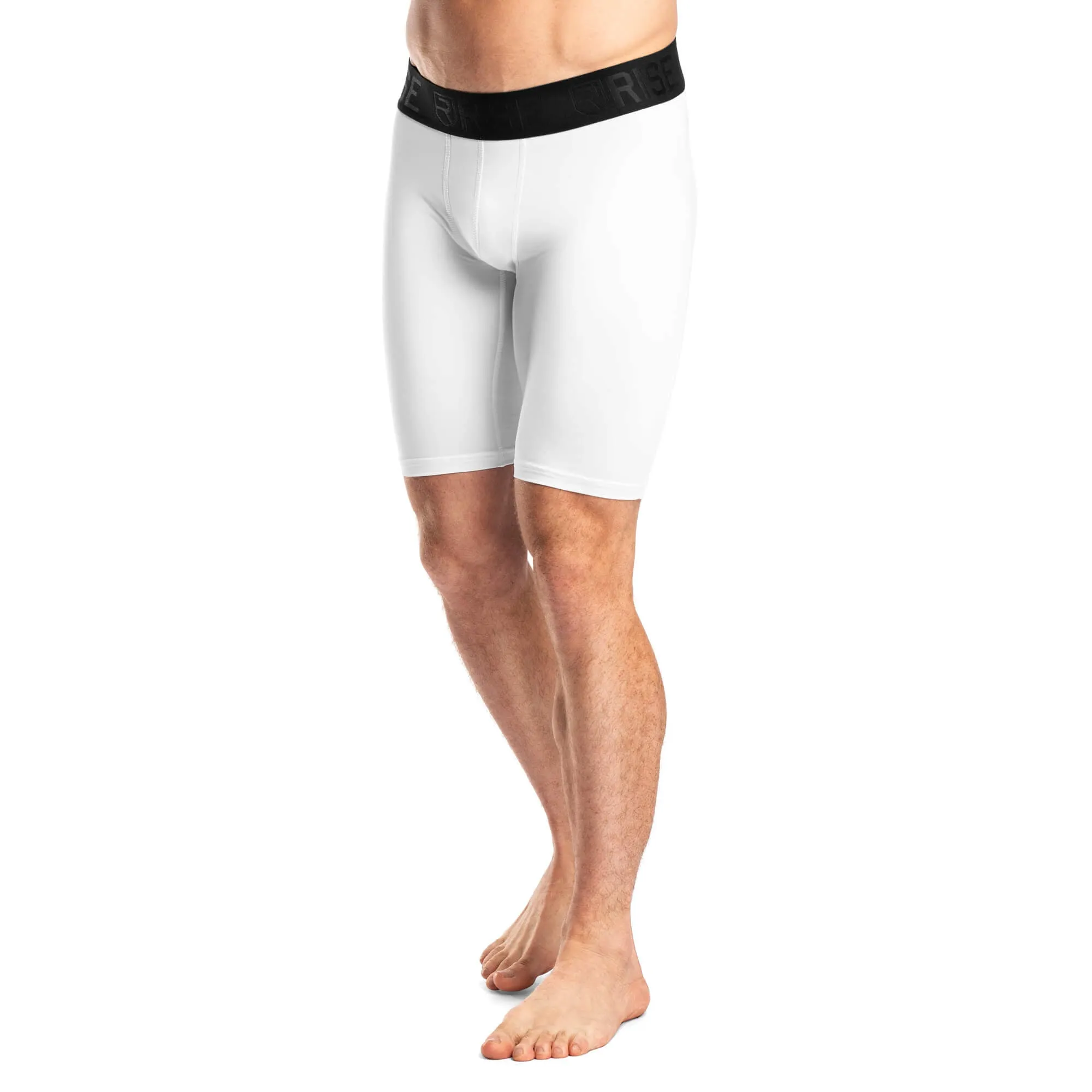 Active Dry Compression Shorts - White