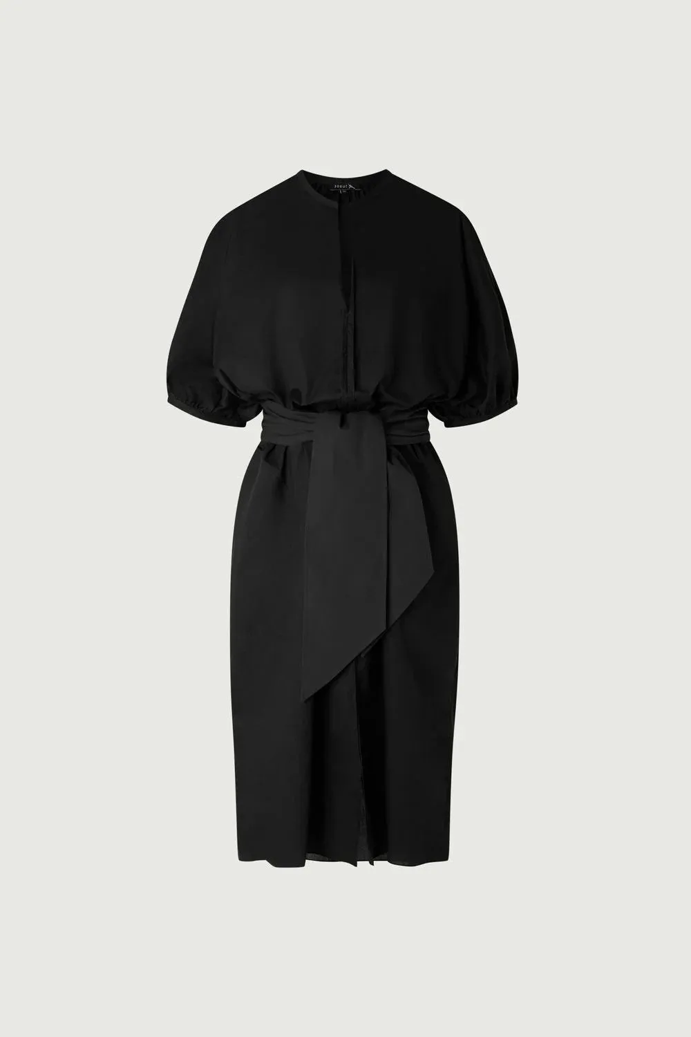 Alger Black Lightweight Organic Cotton Poplin Dress