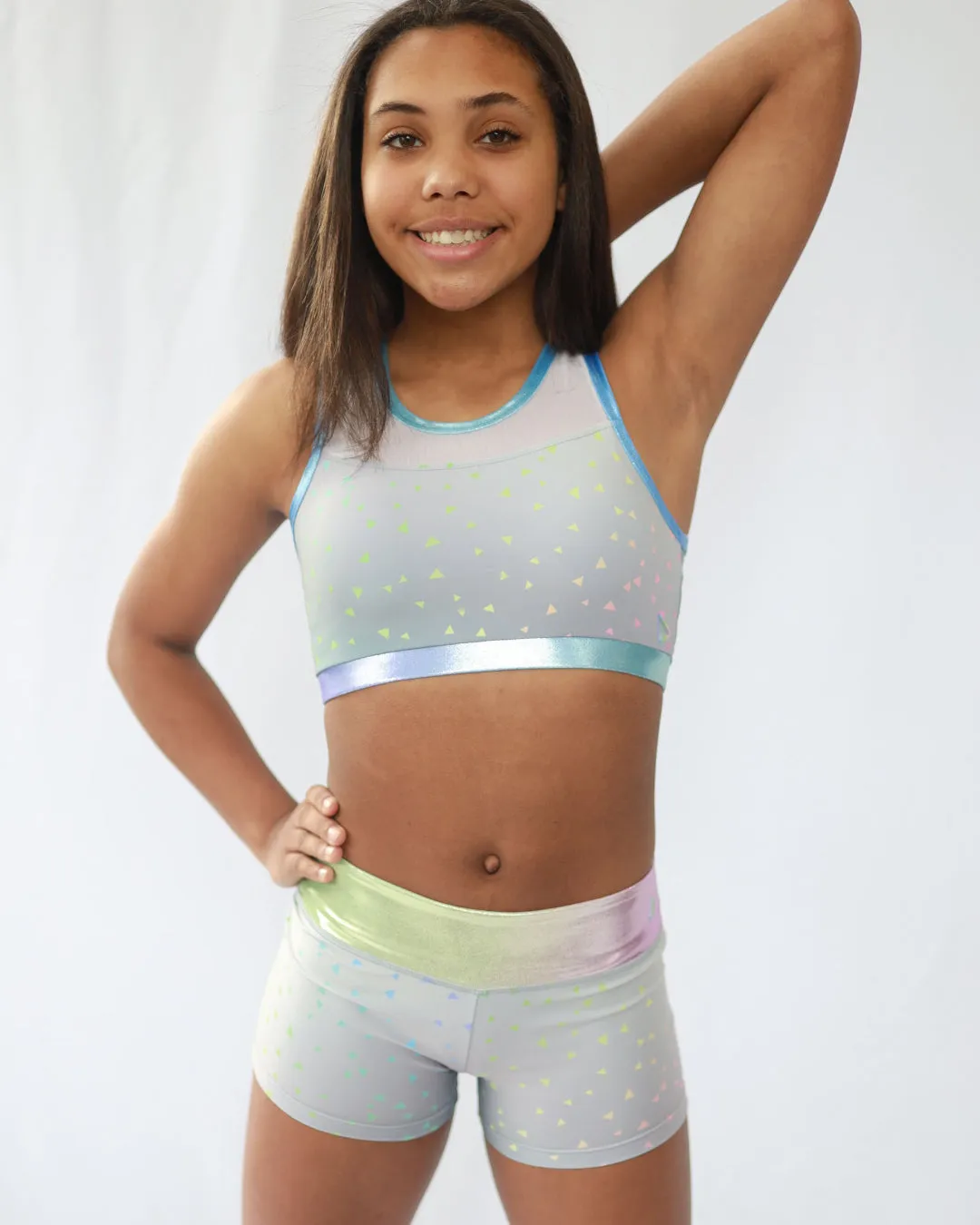 Aluminum Fierce Active Shorts