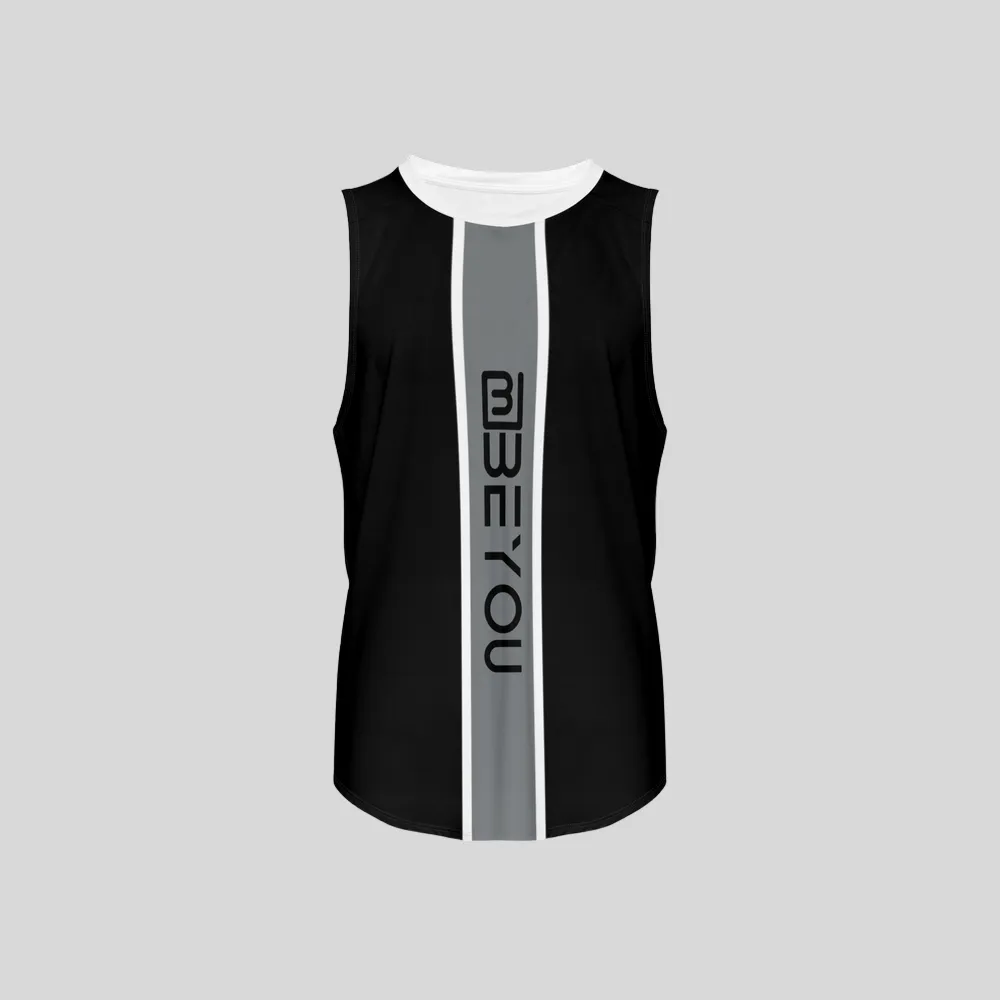Be-Sporty Men’s Black Recycled Tank Top