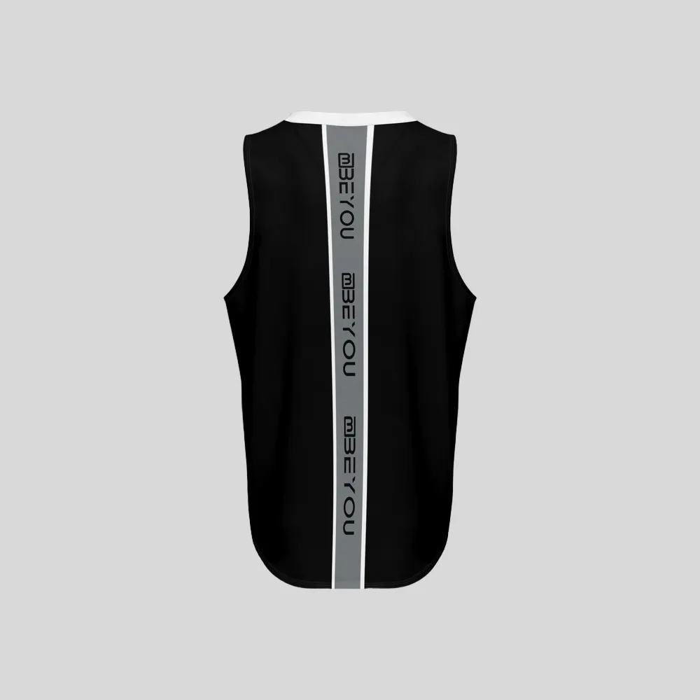 Be-Sporty Men’s Black Recycled Tank Top