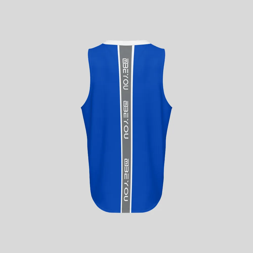 Be-Sporty Men’s Blue Recycled Tank Top