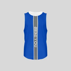 Be-Sporty Men’s Blue Recycled Tank Top