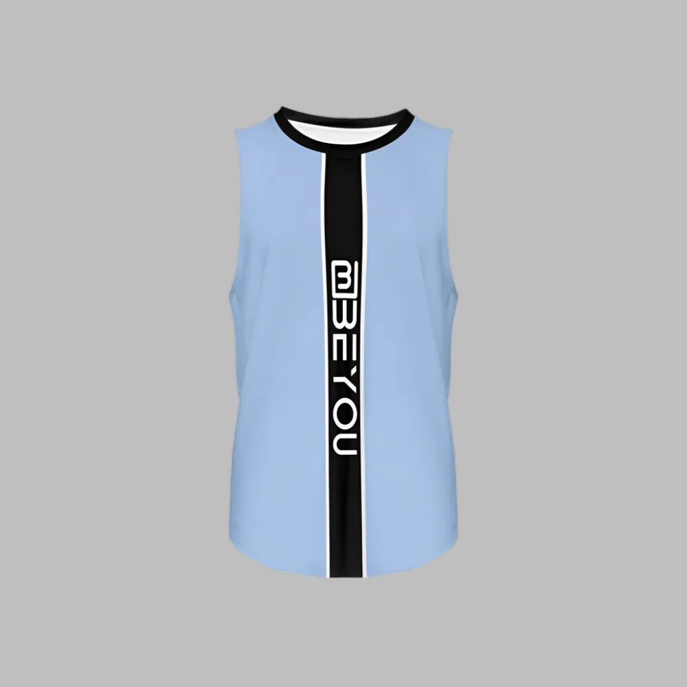 Be-Sporty Men's Recycled Baby Blue Tank Top