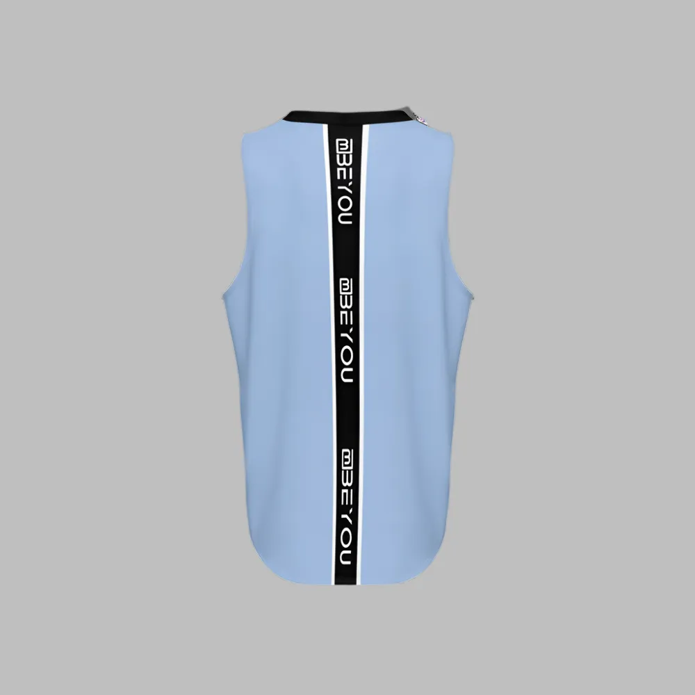 Be-Sporty Men's Recycled Baby Blue Tank Top