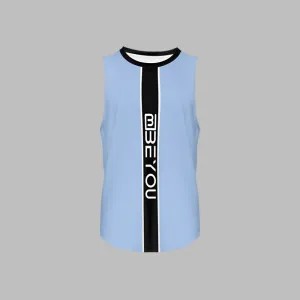 Be-Sporty Men's Recycled Baby Blue Tank Top