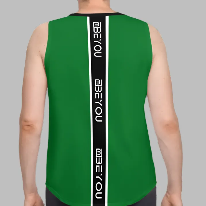 Be-Sporty Men's Recycled Hunter Green Tank Top
