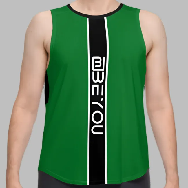 Be-Sporty Men's Recycled Hunter Green Tank Top
