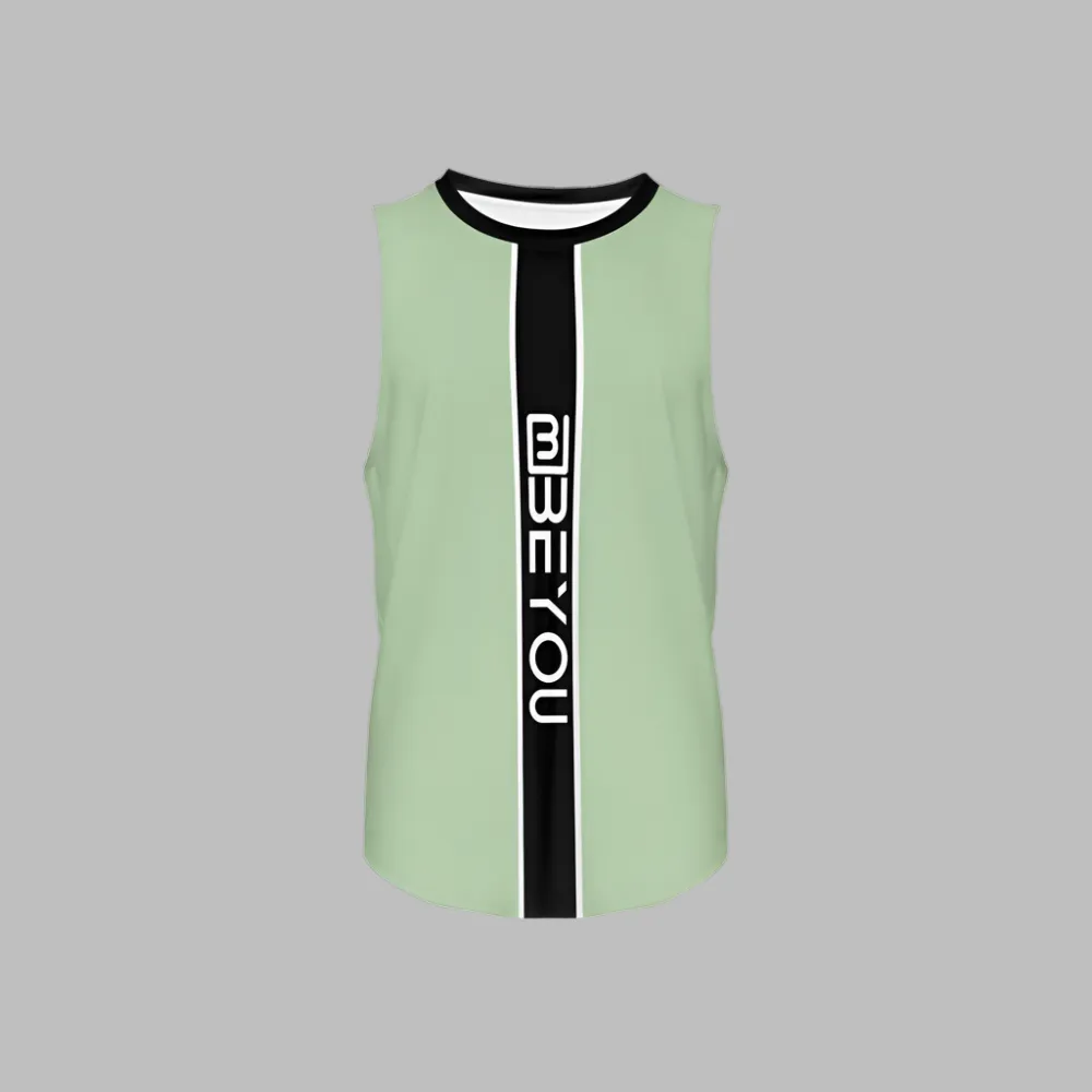Be-Sporty Men's Recycled Mint Green Tank Top