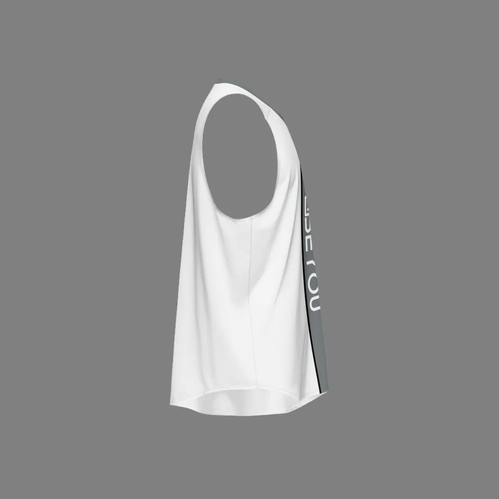 Be-Sporty Men’s White Recycled Tank Top