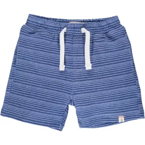 Blue Stripe Sweat Shorts