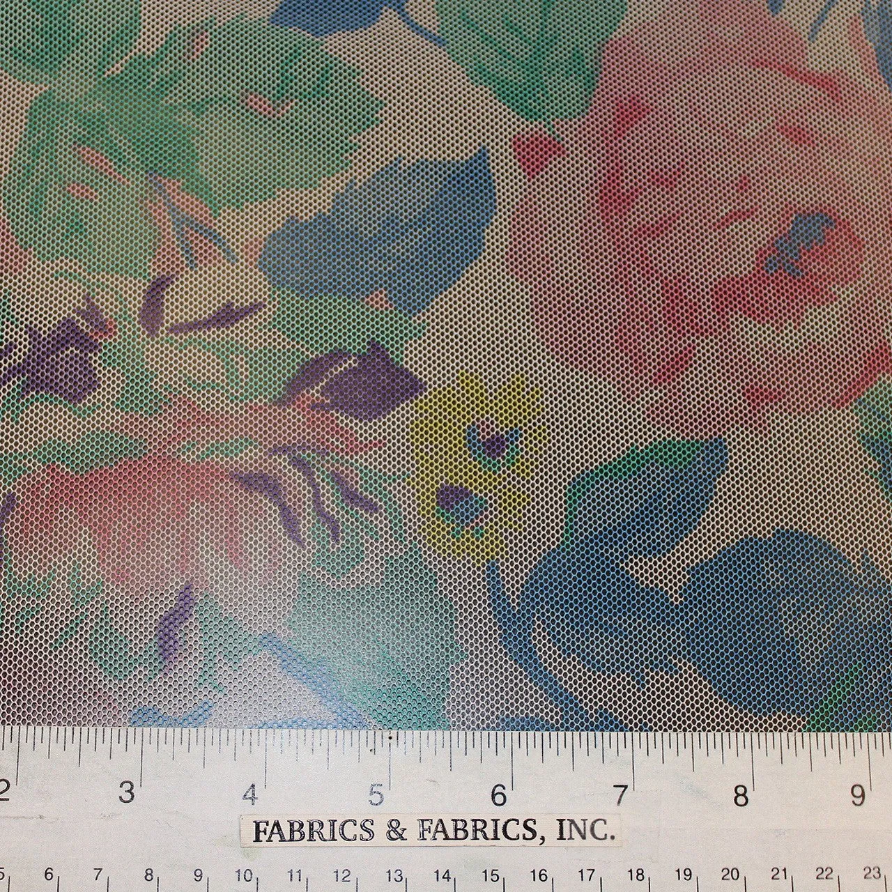 Bold Floral Printed Netting -Multicolor
