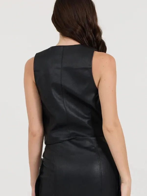 Brittney Leather Vest