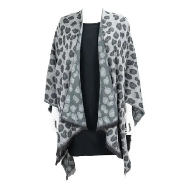 Britt's Knits Snow Leopard Wrap