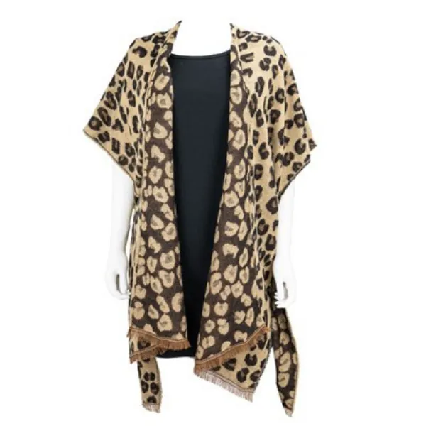 Britt's Knits Snow Leopard Wrap