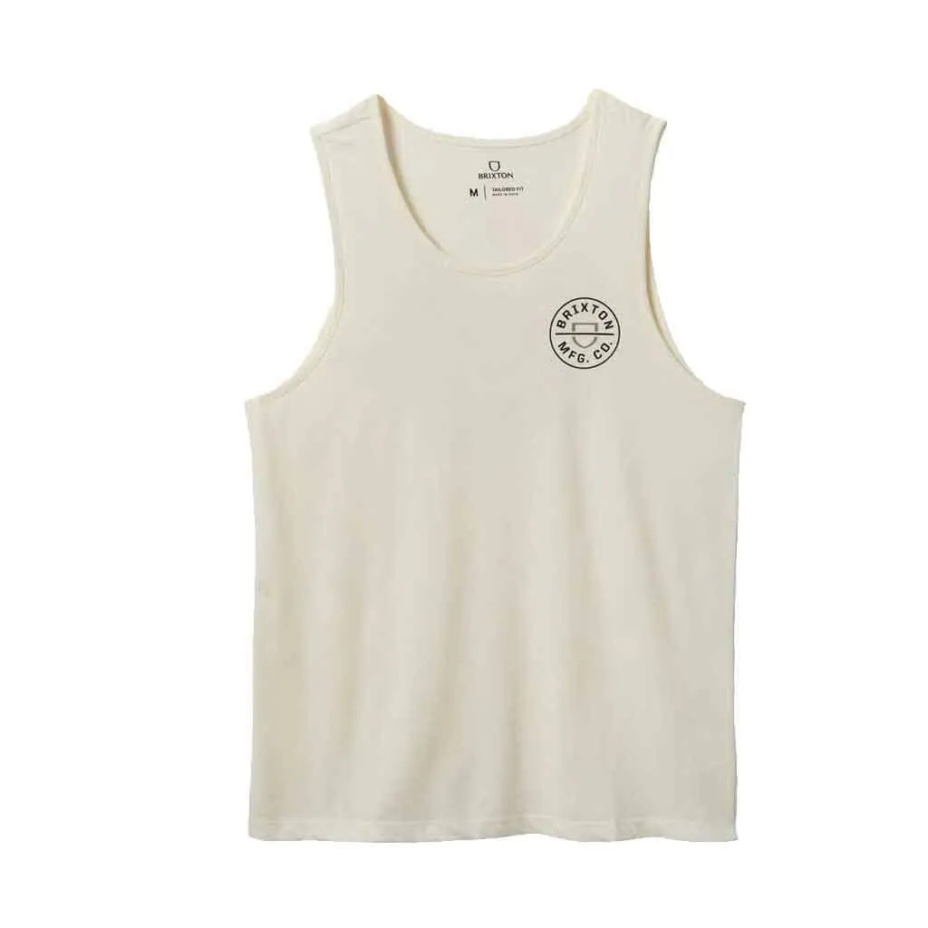 BRIXTON Crest Tank Off White/Black