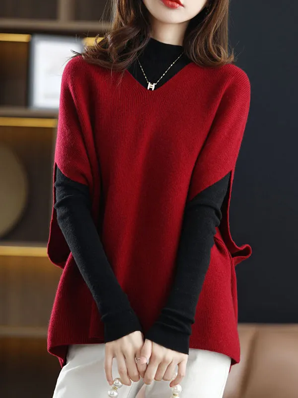 Chicmy-Casual Sleeveless Loose Solid Color V-Neck Vest Top