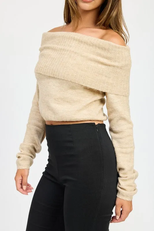 “Coffee date” Off shoulder top
