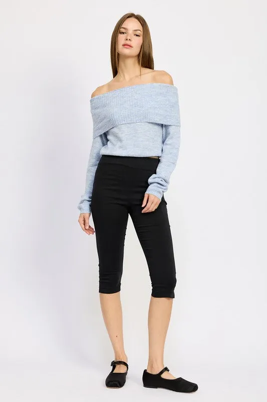 “Coffee date” Off shoulder top