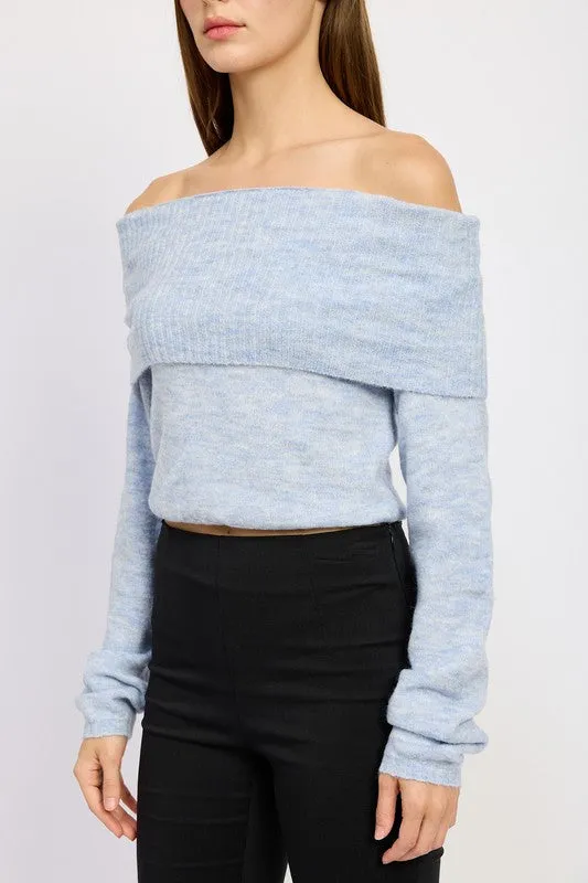 “Coffee date” Off shoulder top
