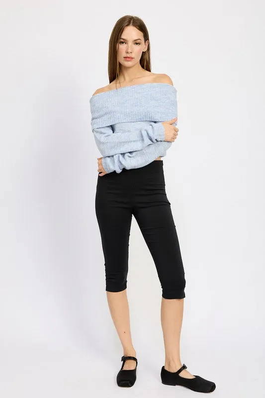 “Coffee date” Off shoulder top