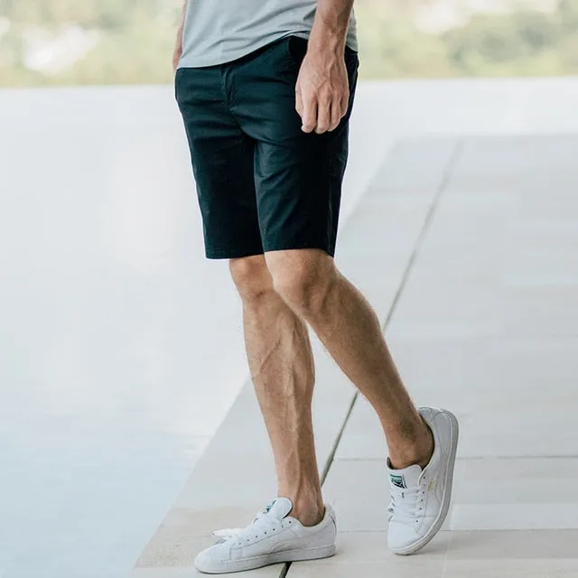 Cotton Men's shorts summer pants Micro stretch Straight type casual pants slim fashion shorts men pants