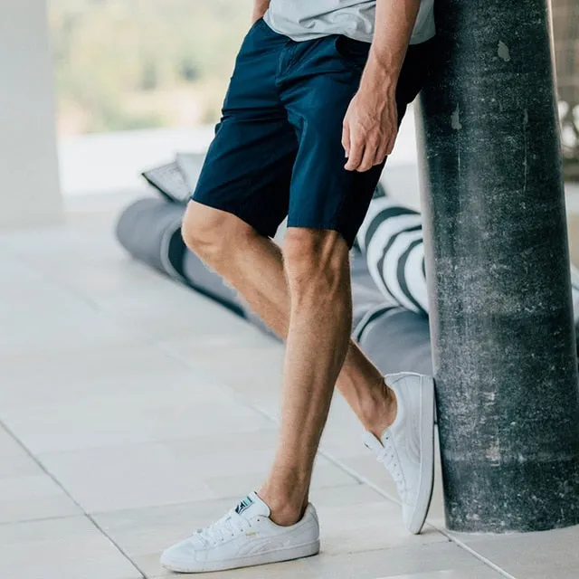 Cotton Men's shorts summer pants Micro stretch Straight type casual pants slim fashion shorts men pants
