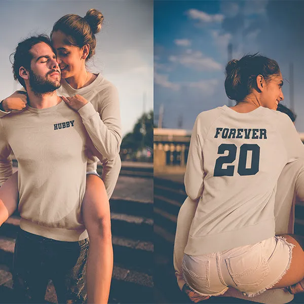 Cute Couple Matching Shirts, Customized With Any Text on Front & Back, Sporty Design, Valentines Day Shirts, Couple Jerseys, Honeymoon Shirt