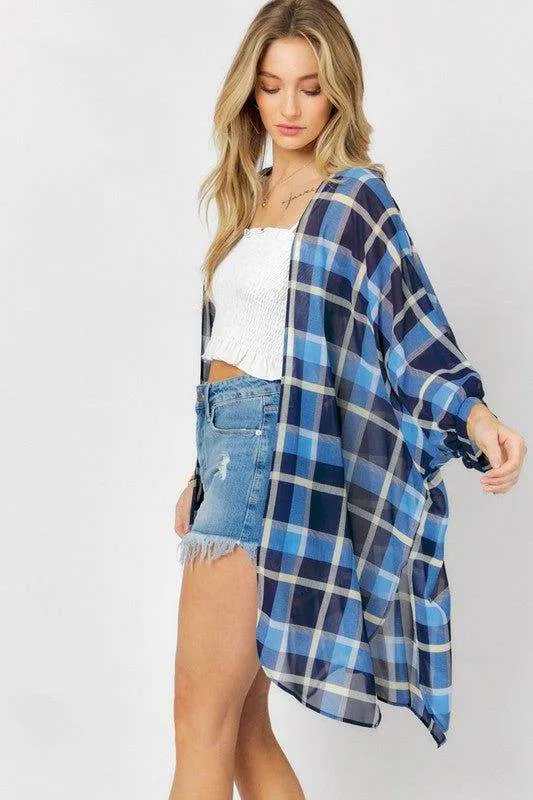 Davi & Dani | Striped Short Sleeve Cardigan