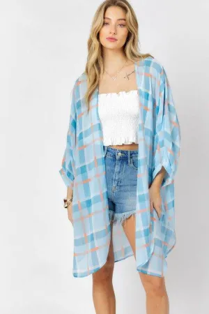 Davi & Dani | Striped Short Sleeve Cardigan