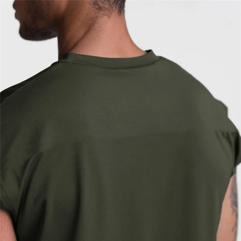 Fashion Letter Print Fitness Bodybuilding Tank Top / Men's Sleeveless Sports T-Shirt