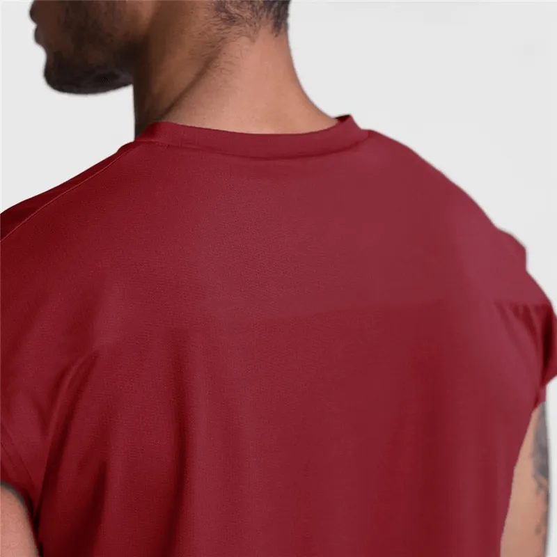 Fashion Letter Print Fitness Bodybuilding Tank Top / Men's Sleeveless Sports T-Shirt