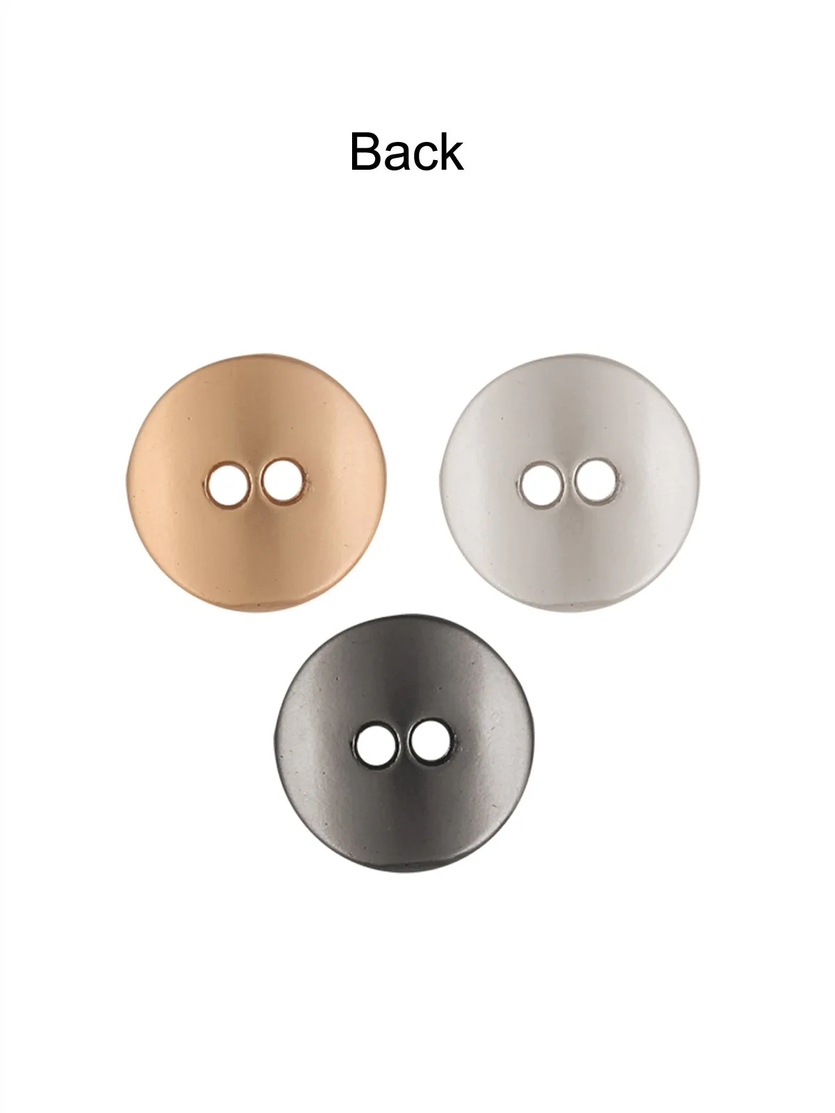 Fashionable Round Shape with Curvy Structure Metal Button