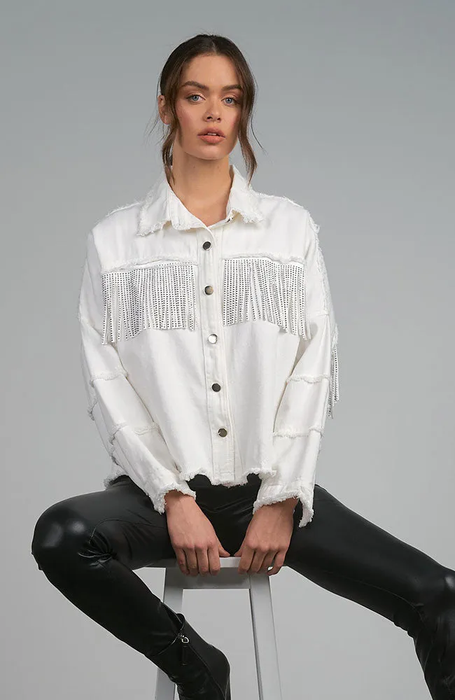 Fringe Trim Blouse