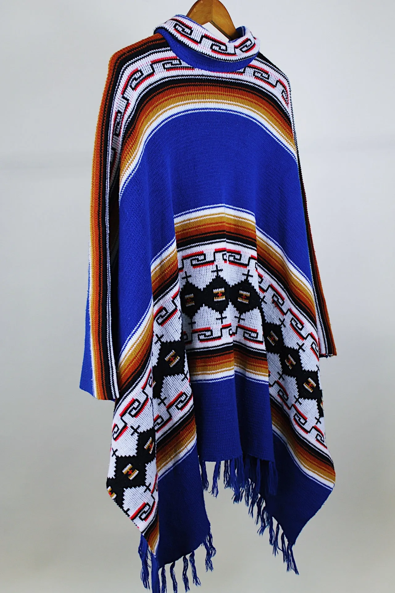 Fringe Trim Poncho