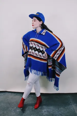 Fringe Trim Poncho