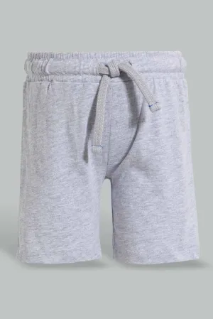 Grey Active Short For Baby Boys