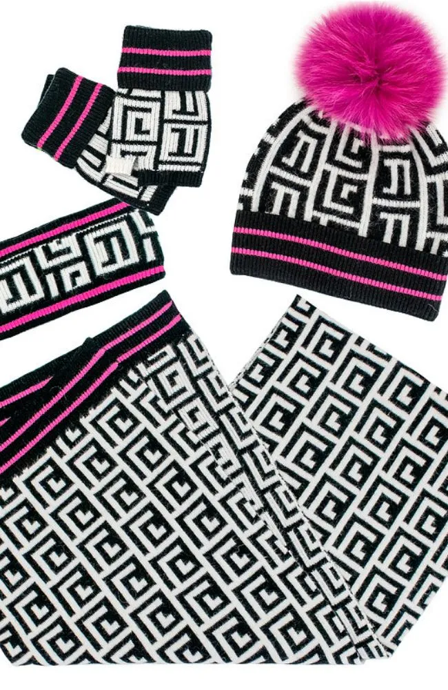 Hot Pink Bright Lights Scarf