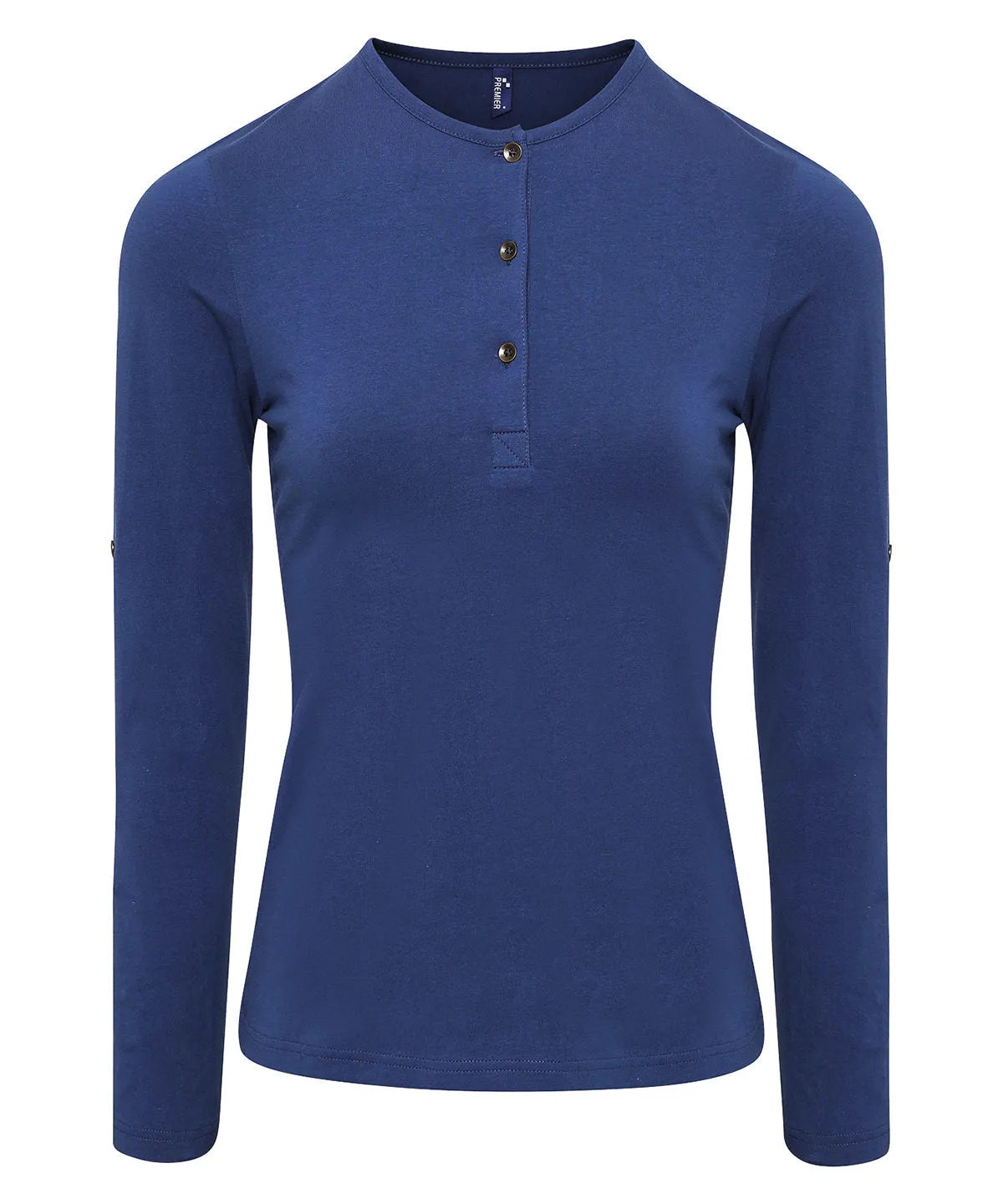 Indigo - Women's Long John roll-sleeve tee