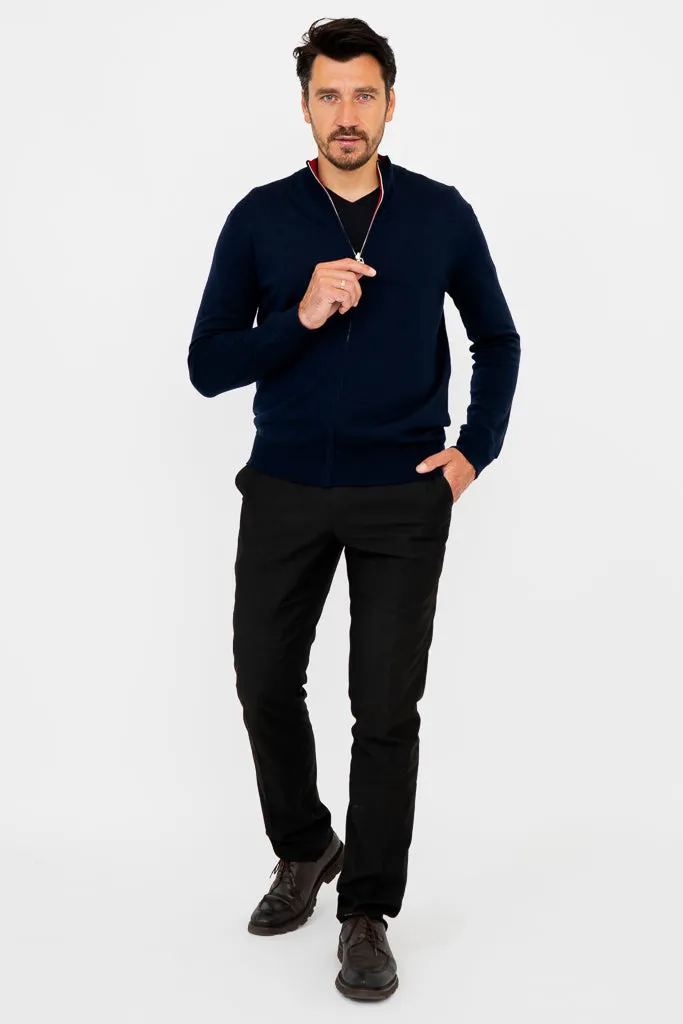 Joey Sweater, Navy, Merino Wool