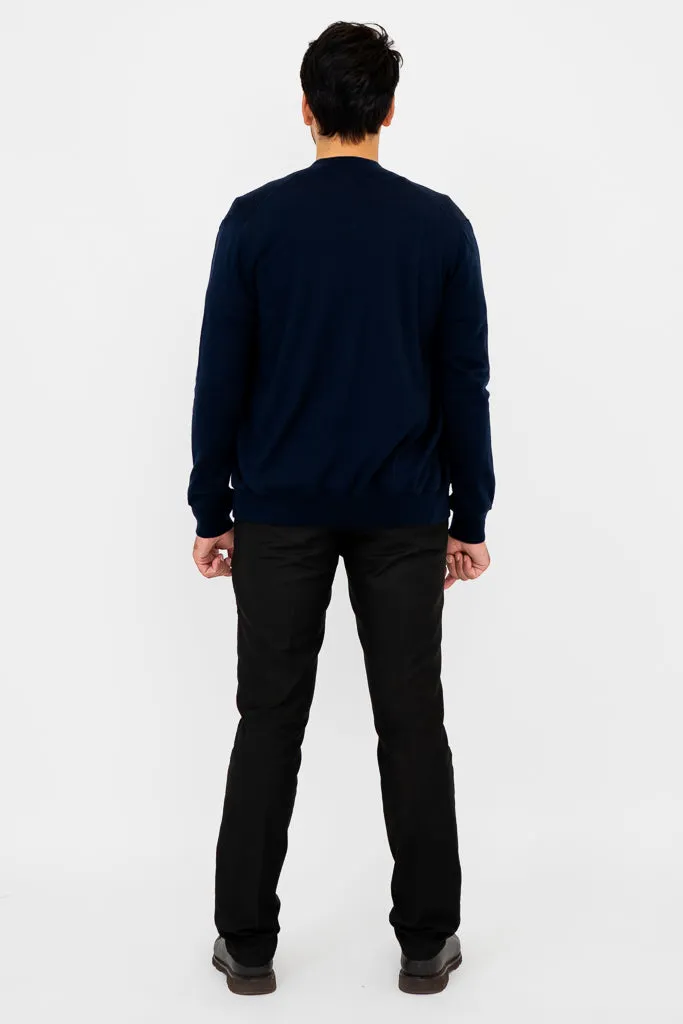Joey Sweater, Navy, Merino Wool
