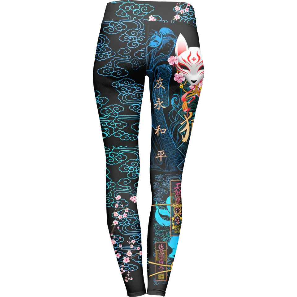Kitsune Leggings - Blue Edition