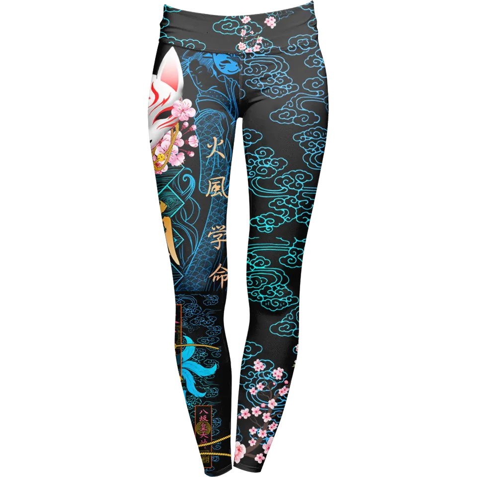 Kitsune Leggings - Blue Edition