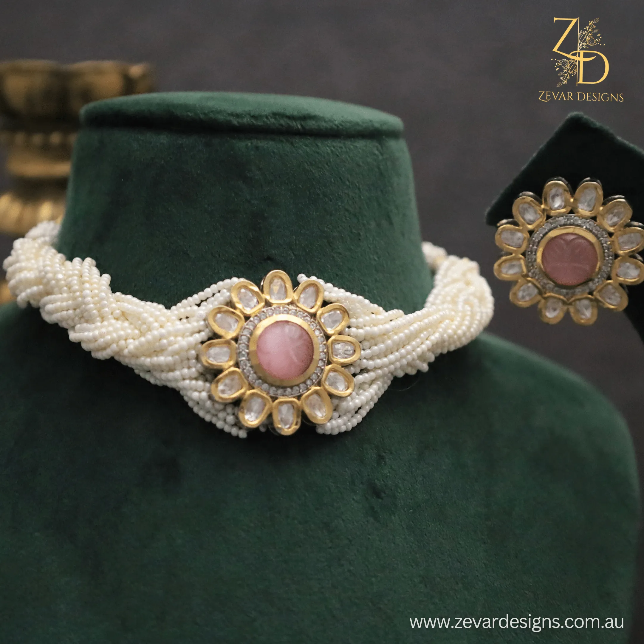 Lightweight Choker Set - Pink
