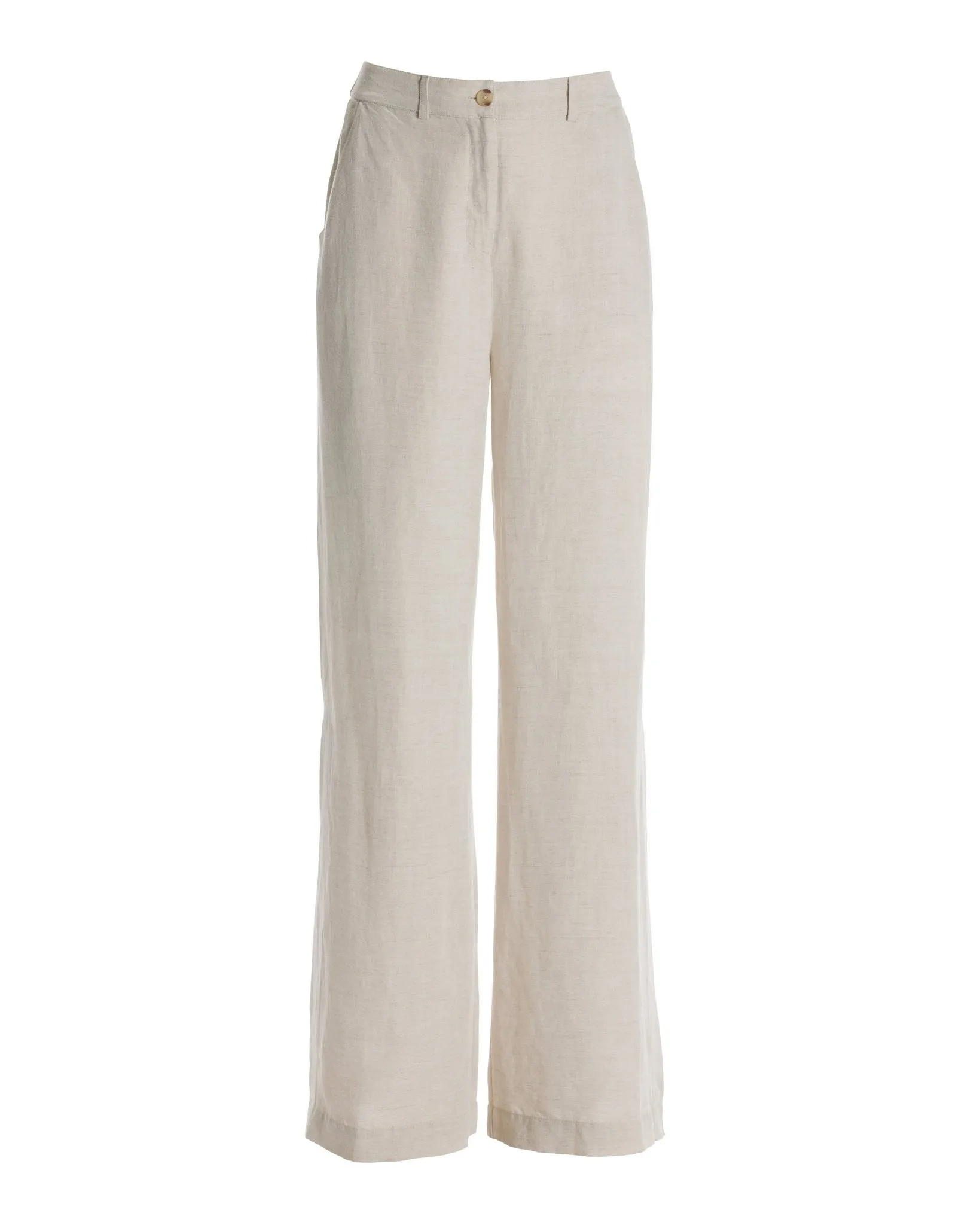 Linen Wide-Leg Pant Flax