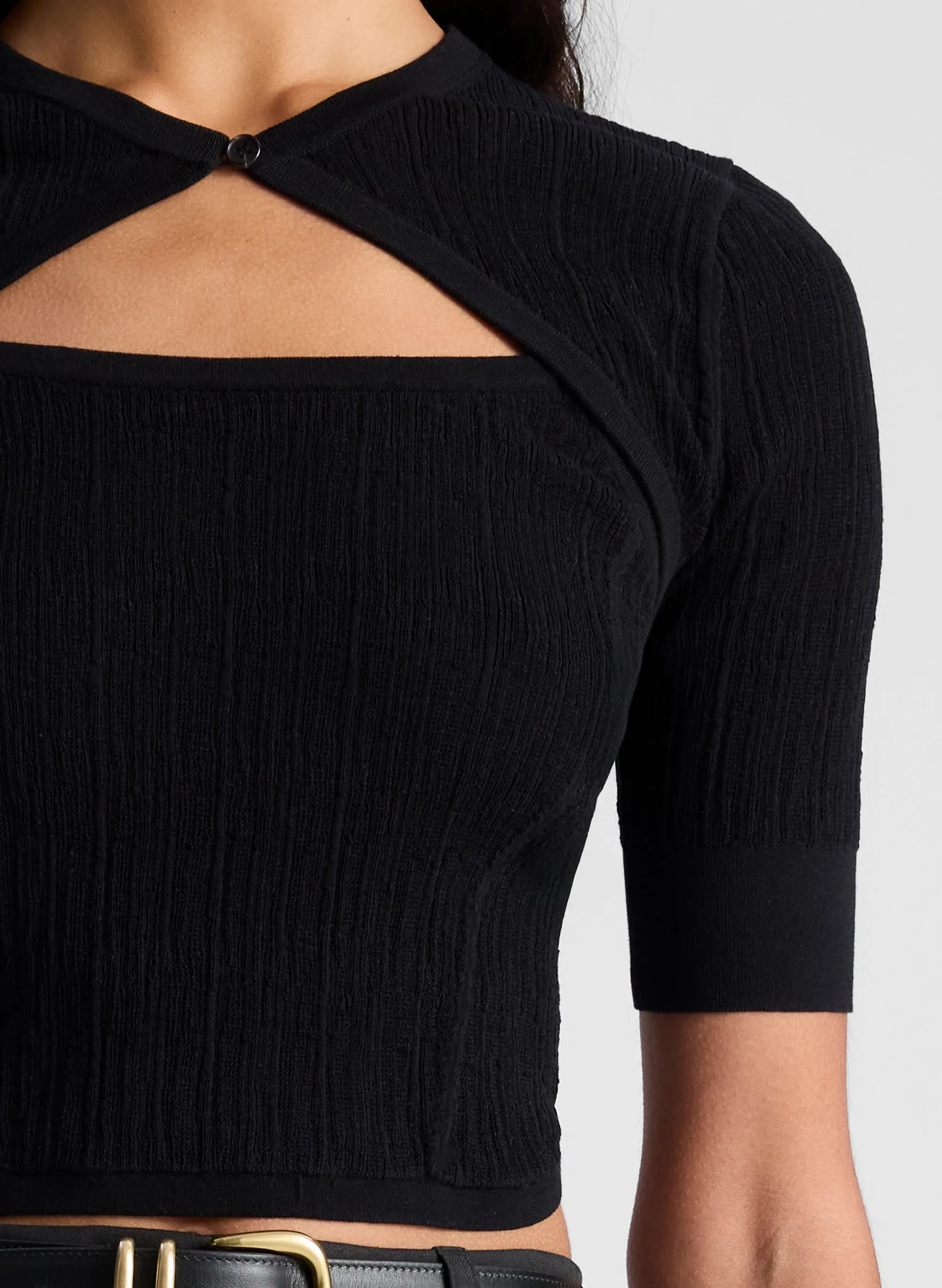 Loma Fine Cotton Knit Top