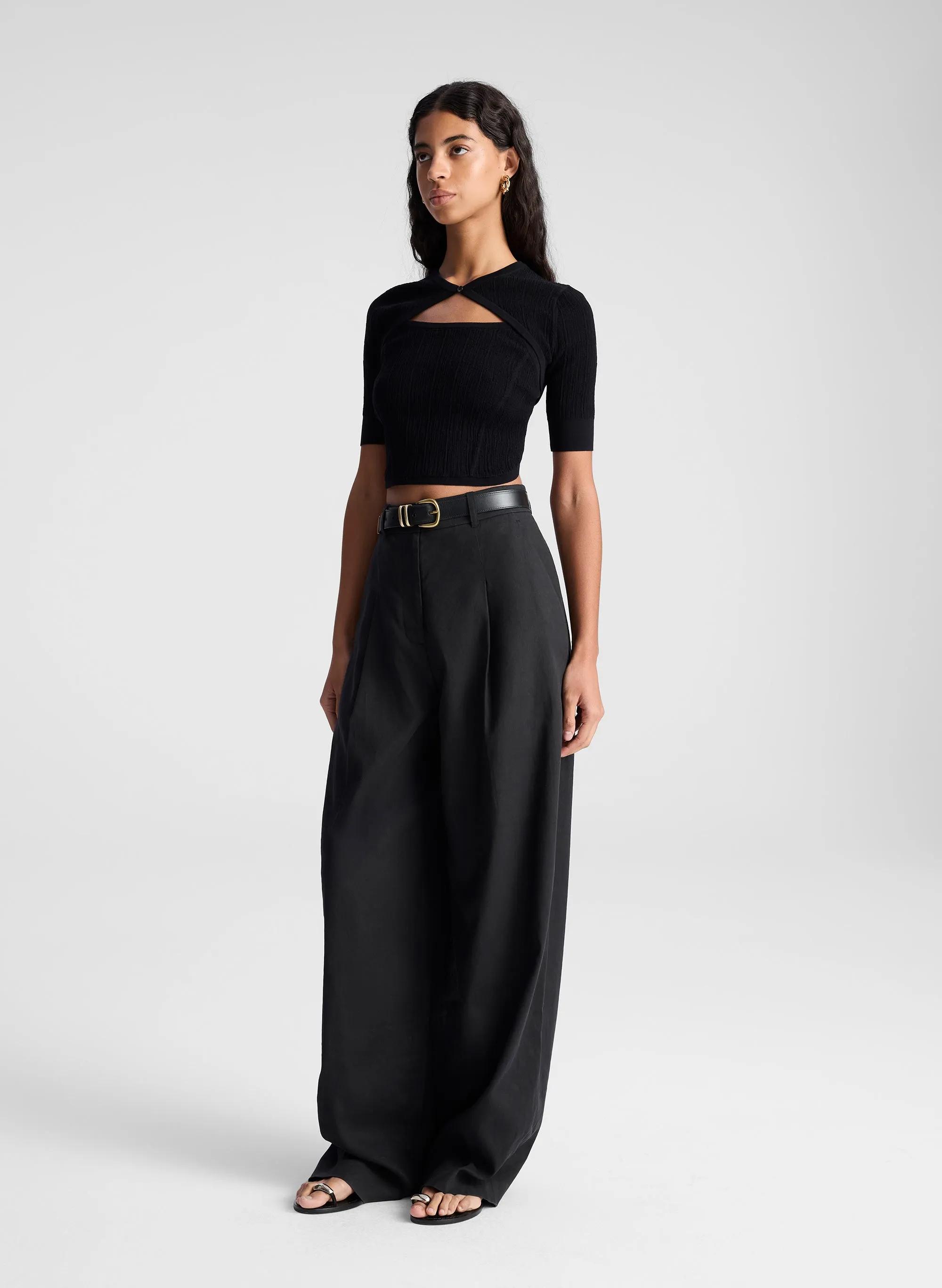 Loma Fine Cotton Knit Top