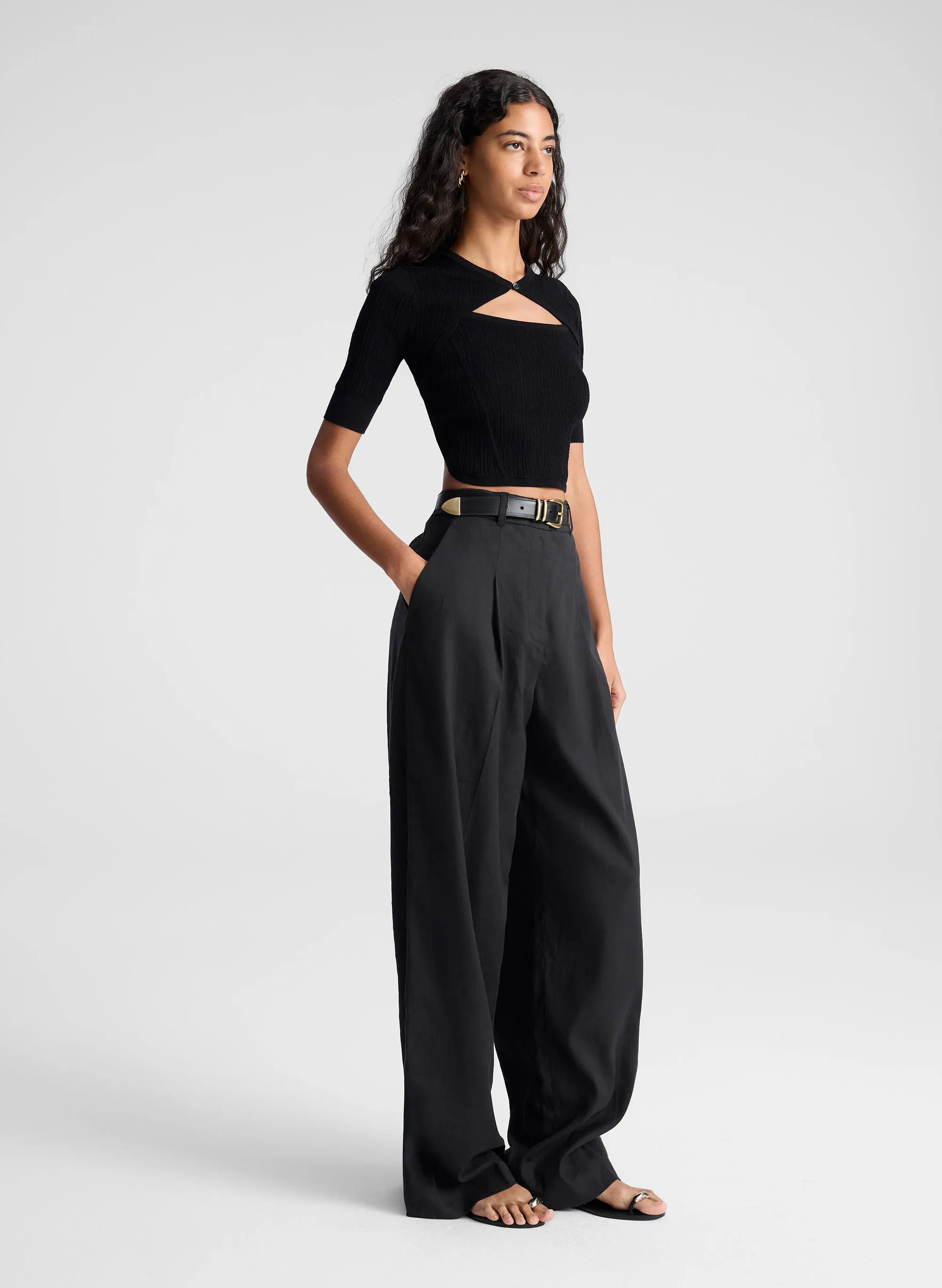 Loma Fine Cotton Knit Top