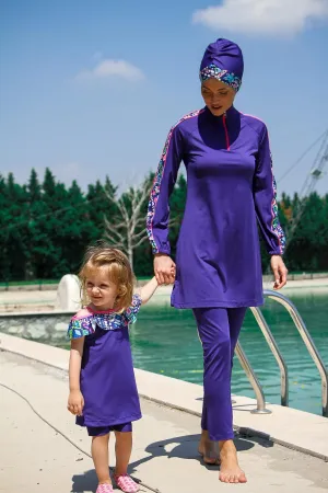 Lycra Navy Burkini Modest Swimwear M2228