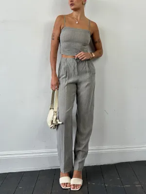 Mani By Armani Linen Two Piece Top & Trouser Co Ord Set - S/W26